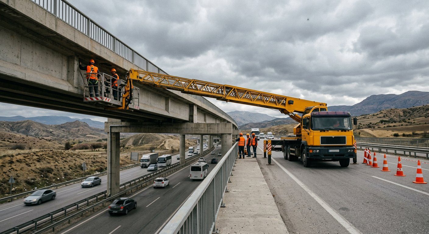 Otoyol köprüsü için erişim platformu